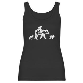 Vintage Mama Bear 3 Cubs Mothers Day Women Tank Top | Favorety AU