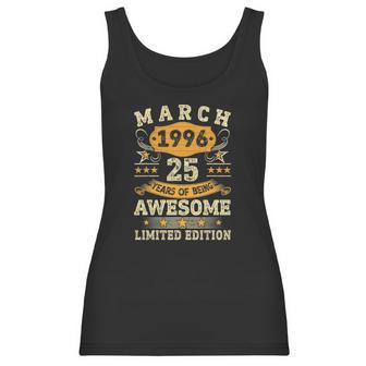 Vintage March 1996 25Th Birthday Men Women 25 Years Old Women Tank Top | Favorety DE