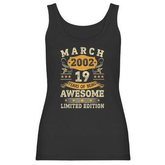 Vintage March 2002 19Th Birthday Men Women 19 Years Old Women Tank Top | Favorety UK