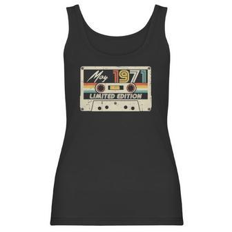 Vintage May 1971 50Th Birthday Gift Retro Cassette Tape Women Tank Top | Favorety