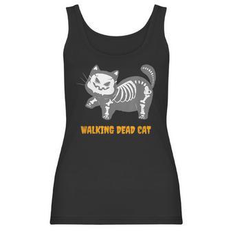 Walking Dead Cat Funny Sarcastic Humor Gift Women Tank Top | Favorety CA