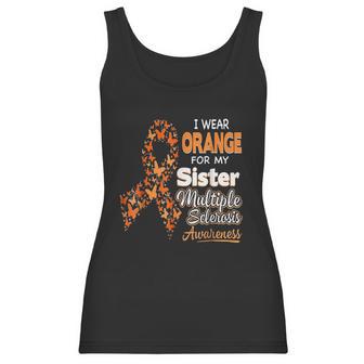 I Wear Orange For My Sister Multiple Sclerosis Awareness Women Tank Top | Favorety DE