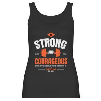 Weight Lifting Joshua 1 9 Christian Design Women Tank Top | Favorety CA