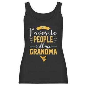 West Virginia Mountaineers My Favorite People Call Me Grandma Women Tank Top | Favorety