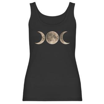 Wicca Moon - Triple Moon - Goddess Symbol T-Shirt Women Tank Top | Favorety