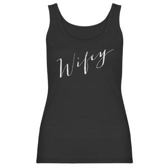 Wifey Hubby Just Married Honeymoon Bride Couples Women Tank Top | Favorety DE