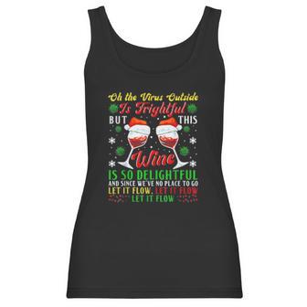 Wine Glass Social Distancing Women Tank Top | Favorety DE