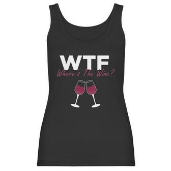 Wine Wtf Wheres The Wine Women Tank Top | Favorety UK