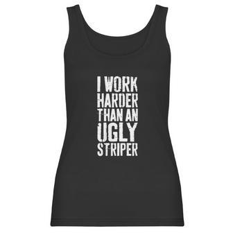 Womens I Work Harder Than An Ugly Stripper Women Tank Top | Favorety AU