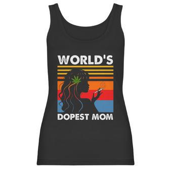 Worlds Dopest Mom Weed Soul Cannabis Vintage Women Tank Top | Favorety