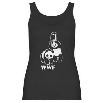 Wwf Funny Panda Bear Wrestling Women Tank Top | Favorety UK