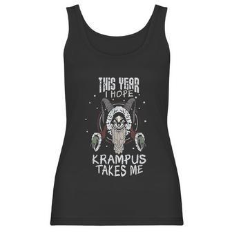 This Year I Hope Krampus Takes Me Christmas Women Tank Top | Favorety