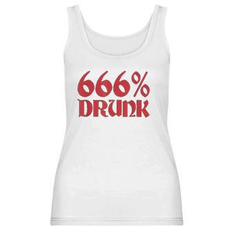 666 Drunk Satanism Women Tank Top | Favorety