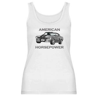 American Horsepower Muscle Car Hot Rod Pony Car Women Tank Top | Favorety UK