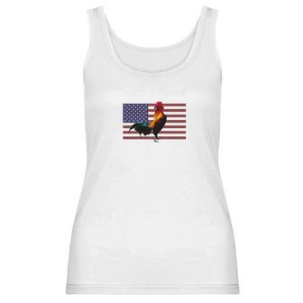 American Rooster Chicken Cock Strong Usa Pride Women Tank Top | Favorety UK