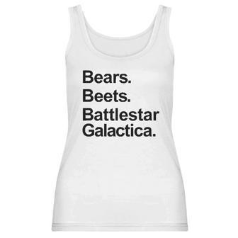 Bears Beets Battlestar Galactica Funny Sport Women Tank Top | Favorety UK