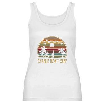 Beekai Charlie Dont Surf Funny Moive Women Tank Top | Favorety AU