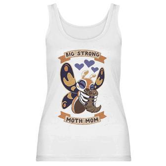 Big Strong Moth Mom Mothra Athletic Gray Women Tank Top | Favorety CA