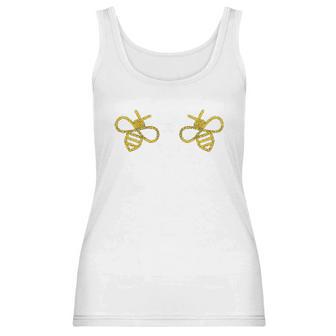 Boo Bees Funny Bug Breasts Innuendo Boobies Graphic Women Tank Top | Favorety