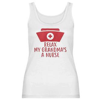 Brisco Brands Relax My Grandma Is A Nurse Newborn Baby Boy Girl Romper Women Tank Top | Favorety DE