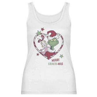 Christmas Grinchmas Heart Graphic Women Tank Top | Favorety AU