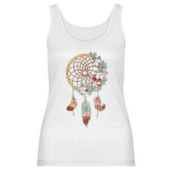 Colorful Dreamcatcher Feathers Tribal Native American Indian Women Tank Top | Favorety AU