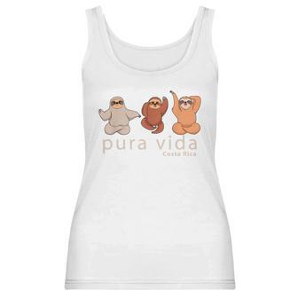 Costa Rica Sloths Souvenir Pura Vida Shirt Women Tank Top | Favorety CA