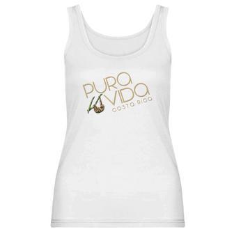 Costa Rica Summer Sloth Pura Vida National Motto Women Tank Top | Favorety AU