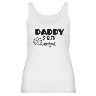 Daddy Shark Quote Best Christmas Gifts For Dad Women Tank Top | Favorety CA