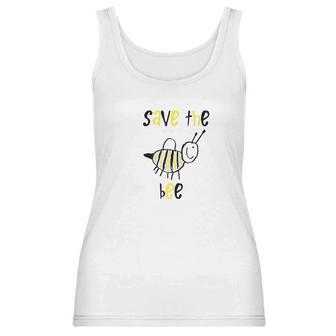 Designed By Kids Save The Bee Nature Protection Gift Women Tank Top | Favorety UK