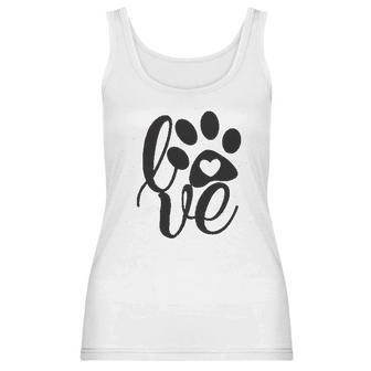 Dog Mom Life Cute Dog Paw Print Women Tank Top | Favorety AU