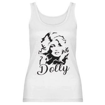 Dolly Graphic Women Vintage Dolly Country Music For Band Music Lovers Women Tank Top | Favorety UK