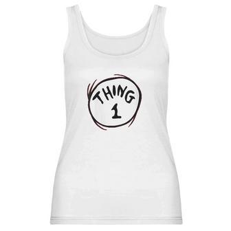 Womens Dr Seuss Thing 1 Emblem Women Tank Top | Favorety UK