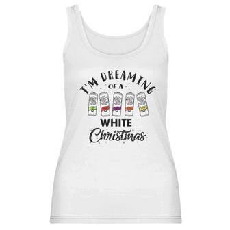 I Am Dreaming Of A White Christmas White Claws Gift Xmas Women Tank Top | Favorety UK