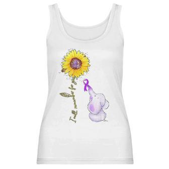 Elephant I Will Remember For You Sunflower Alzheimer Women Tank Top | Favorety