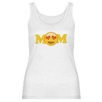 Emoji Mothers Day For Women Mom Heart Eyes Emoji Love Women Tank Top | Favorety UK