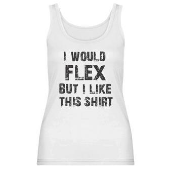 I Would Flex Nobody Cares Christmas Women Tank Top | Favorety