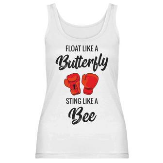 Float Like A Butterfly Sting Like A Bee Boxing Women Tank Top | Favorety DE