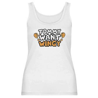 Funny Chicken Wing Tommy Want Wingy Women Tank Top | Favorety UK