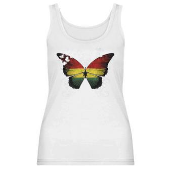 Ghana Flag Ghanaian Flag Butterfly Women Tank Top | Favorety UK