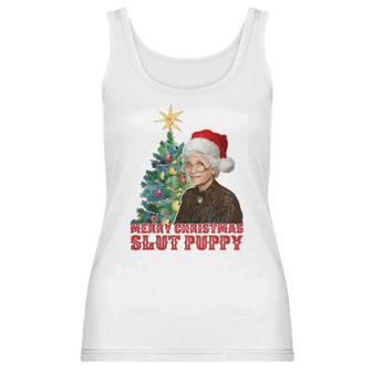 Golden Girls Sophia Merry Christmas Slut Puppy Hoodie Women Tank Top | Favorety AU