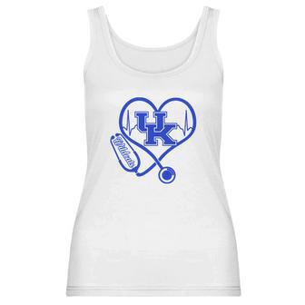 Heartbeat Love Kentucky Wildcats Nurse Women Tank Top | Favorety UK