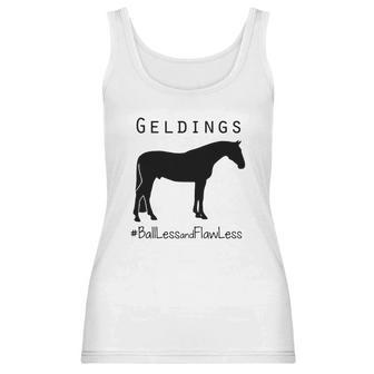 Horse Geldings Ballless And Flawless Women Tank Top | Favorety