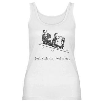 James Joyce X Ernest Hemingway Drunken Shenanigans Painting Classic Women Tank Top | Favorety UK