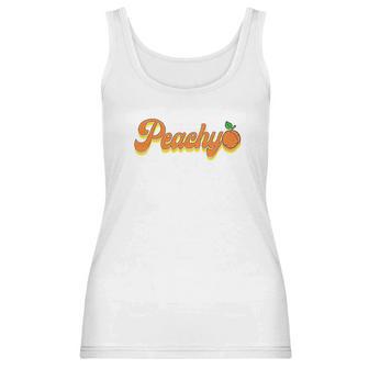 Just Peachy For Womens 70S Retro Summer Outfits Tops Peachy Graphic Women Tank Top | Favorety UK