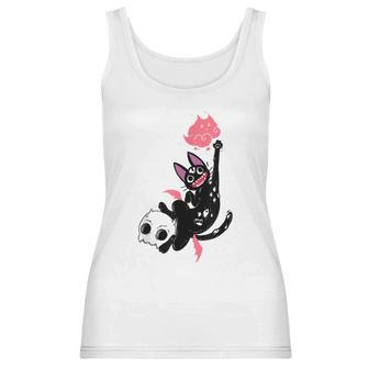 Kawaii Black Cat Pastel Goth Lovers Emo Cat Men Women T-Shirt Graphic Print Casual Unisex Tee Women Tank Top | Favorety CA