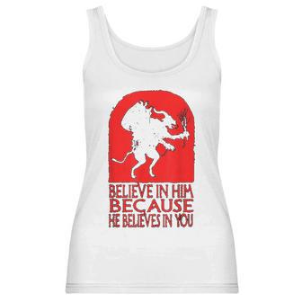 Krampus Christmas Believe In Him Occult Scary Folklore Women Tank Top | Favorety