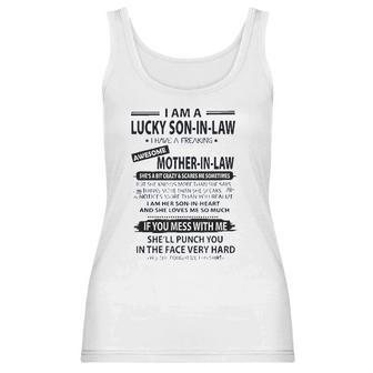 I Am A Lucky Son In Law I Have Fraking Awesome Mother In Law Women Tank Top | Favorety