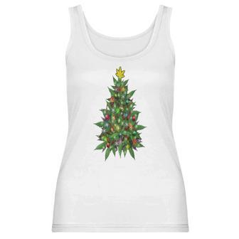 Marijuana Christmas Tree Women Tank Top | Favorety DE