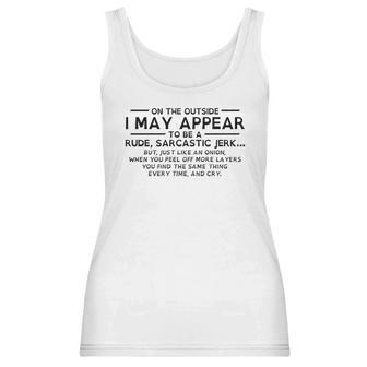 I May Appear Rude Sarcastic Awesome 2022 Gift Women Tank Top | Favorety CA